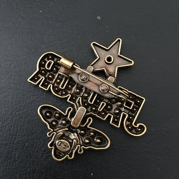 Christian Dior Crystal J'Adior Bee Brooch - Picture 2 of 2